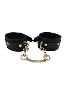 Leather Wrist Cuff Gold Accessories with soft leather, gold-tone accents, and adjustable features for style and comfort.