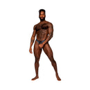Male Power S'naked Power Sock Black/Blue S/M on male model showcasing confidence and style.