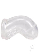 Rock Solid The Cock Cage Clear, a flexible and structured design for secure fit and comfort.