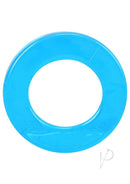 Rock Solid Double Pack Cock Rings Blue - blue stretchable ring for secure fit and support.