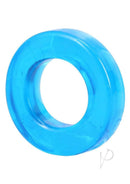 Rock Solid Double Pack Cock Rings Blue - flexible, stretchy blue cock ring designed for secure fit and support.