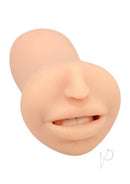 Close-up view of the Super Sucker Cum Guzzler Ultraskyn Masturbator Mouth showcasing realistic features.