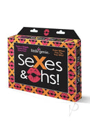 Sexes and Oohs Sexy Tic Tac Toe Scratch Off Game packaging with playful design for couples.
