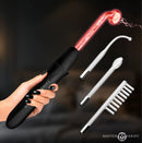 Master Series Elektrawand E-Stim Wand with Attachments showcasing multiple electrode tools.