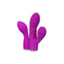 Xcitme Sym-B Sensual Collection Vibrator Kit Purple featuring two interchangeable vibrating heads.