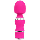 Xcitme Thunder Wand Style Massager Magenta shown in a vibrant pink color with a sleek design.