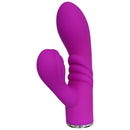 Xcitme Spark Rabbit Style Vibrator Purple with dual stimulation features and body-safe silicone finish.