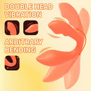 Dysoflex App Controlled Dual Head Vibrator showcasing double head vibration and arbitrary bending features.
