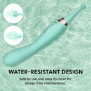 Dyso ClimaxTouch Clitoral Vibrator with water-resistant design and ergonomic shape in water.