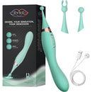 Dyso ClimaxTouch Clitoral Vibrator with 10 vibration modes and magnetic charging for pleasurable sensations.