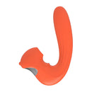 Dyso Pulsewave Duo Suction G-Spot Vibrator in vibrant orange color, designed for dual stimulation.