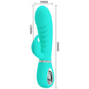 Dyso Bunny Soft Rabbit Vibrator featuring a bulbous head and clitoral stimulator for enhanced pleasure.