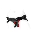 SpareParts Joque Double Strap Harness Red Size B showcasing comfort and versatility with a Jockey-style design.