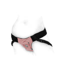 SpareParts Joque Double Strap Harness Pink Size A displayed on a mannequin.