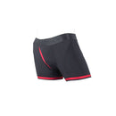 SpareParts Tomboii Nylon Boxer Briefs Harness Black Red M side view showcasing athletic design and bold colors.