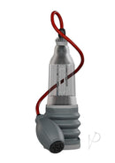 Bathmate HydroXtreme5 Penis Pump Clear Gray with detachable handball for enhanced hydrotherapy performance.