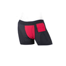 SpareParts Tomboii Nylon Boxer Briefs Harness Black Red 2XL on display showcasing the design and features.