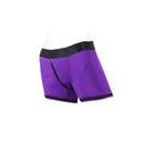 SpareParts Tomboii Nylon Boxer Briefs Harness Purple 2XL showcasing a stylish design and athletic fit.