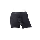 SpareParts Tomboii Rayon Boxer Briefs Harness Black Size XL, featuring an athletic fit and smooth performance.