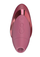 Womanizer Next Liberty Air Clitoral Stimulator Bordeaux in pink with sleek design and buttons for control.