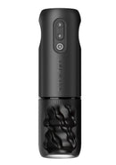 Arcwave Orbit Rechargeable Rotating Stroker Black showcased with smooth design and user control buttons.