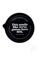 Kama Sutra Naughty Note Vanilla Creme 2 Oz Massage Candle with cheeky message about sensuality.