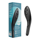 Womanizer Wave Shower Head Masturbator Black shown with packaging and design features.