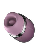 Svakom Klitty Suction & Licking Massager Lavender top view with smooth cat-shaped design.