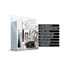 Nixie Metal Bondage 8-piece Kit Silver packaging showcasing various bondage accessories.