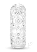 Zolo Hand Stroker Lucid Tunnel Clear with intricate texture design for enhanced solo experiences.