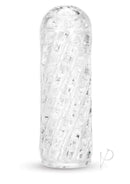 Zolo Clear Shot Textured Hand Stroker with a clear, textured design for enhanced stimulation.