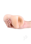 I Dream of Anal Stroker Angie Vanilla held in hand, showcasing its soft, lifelike design for ultra-realistic sensations.