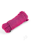 Bound Rope 50ft Pink Comfortable Non-Chafing, a soft pink cord for secure and comfortable ties.