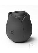 INYA The Vibrating Rose Silicone Clitoral Vibrator Black designed for targeted pleasure and discreet use.