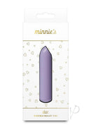 Minnie\'s Dot Rechargeable Silicone Flexible Bullet Lavender in a stylish package with heart patterns.