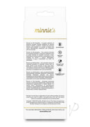 Minnie's Wink Silicone G-Spot Vibrator Aqua packaging with features and usage instructions.