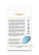 Minnie’s Pop Silicone Panty Vibe with Remote Blue packaging showcasing features and usage instructions.