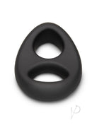 B-Vibe Flex Ring Eight Silicone Cock Ring Black, designed for comfort and support in intimate play.