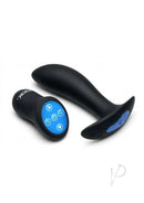 Jock Spark E-Stim Slim Silicone Prostate Plug Black with remote control for vibration and electro-stimulation.