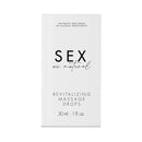 Bijoux Indiscrets Sex au Naturel Revitalizing Massage Drops 1 Oz packaging featuring sleek design.