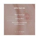 Bijoux Indiscrets Slow Sex Nipple Play Gel 0.34 Oz packaging showcasing water-based gel and cooling effect.