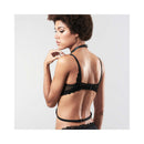 Bijoux Indiscrets Maze I-Harness Black on model showcasing sleek design and elegant fit from the back.