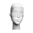 Bijoux Indiscrets Louise Decal Eye Mask on a mannequin, showcasing its sleek design and glamour.