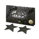 Bijoux Indiscrets Flash Reusable Glitter Pasties Star Black packaging with star-shaped glitter pasties.
