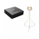 Bijoux Indiscrets Desir Metallique Mesh Collar Gold displayed with packaging on a white background