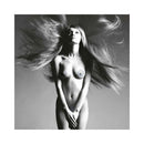 Bijoux Flamboyant Rhinestone Body Decorations Green showcased on a model with long hair in an artistic pose.