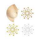 Bijoux Indiscrets Mimi Metallic Body Tattoos showcasing golden and silver designs on skin.