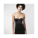 Bijoux Indiscrets Magnifique 8 Body Chain Silver worn by a model, showcasing a stylish and elegant layered look.