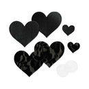 Nippies Basic Black Hearts Pasties Size C in various sizes and designs for elegant nipple coverage.