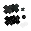 Nippies Basic Black Crosses Pasties Size C in various shapes and sizes for smooth, breathable coverage.